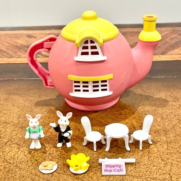 Vintage Teeny Weeny Teapot Hippity Hop Cafe 1995 Vivid Imaginations Retro Toys - Picture 8 of 8